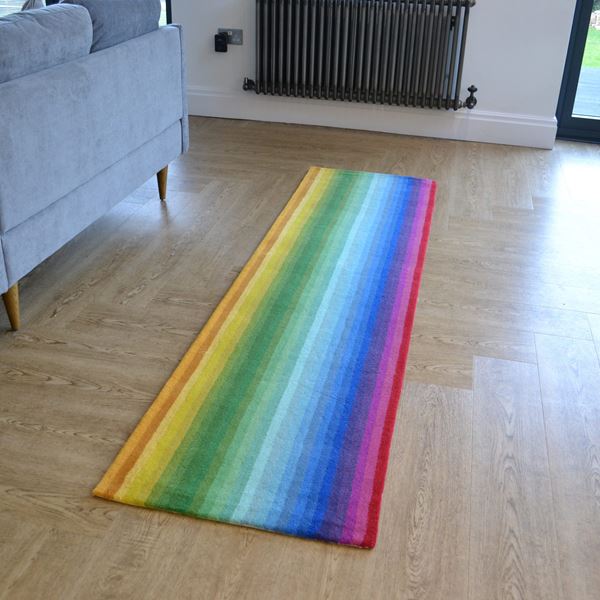 Rainbow Stripe Runner - Multi